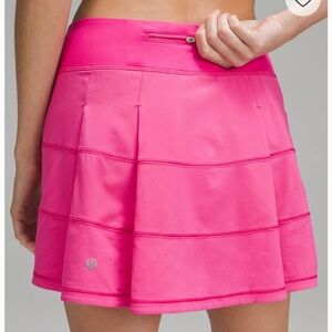 Lululemon Pace Rival Mid-Rise Skirt in the color Sonic Pink
